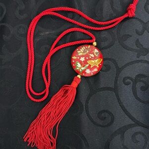 Cloisonné Butterfly Necklace